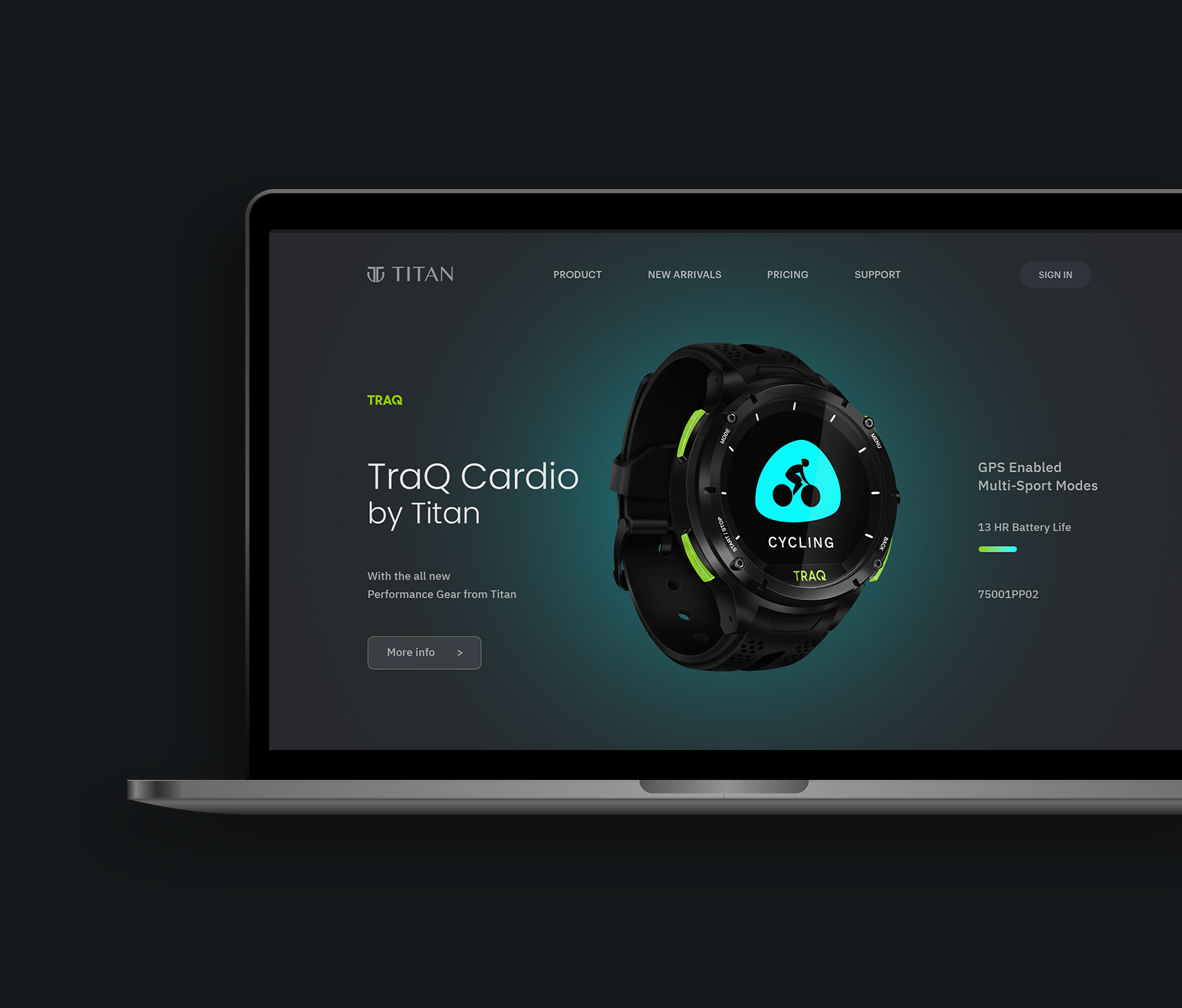 Traq by Titan — Landing Page & Web